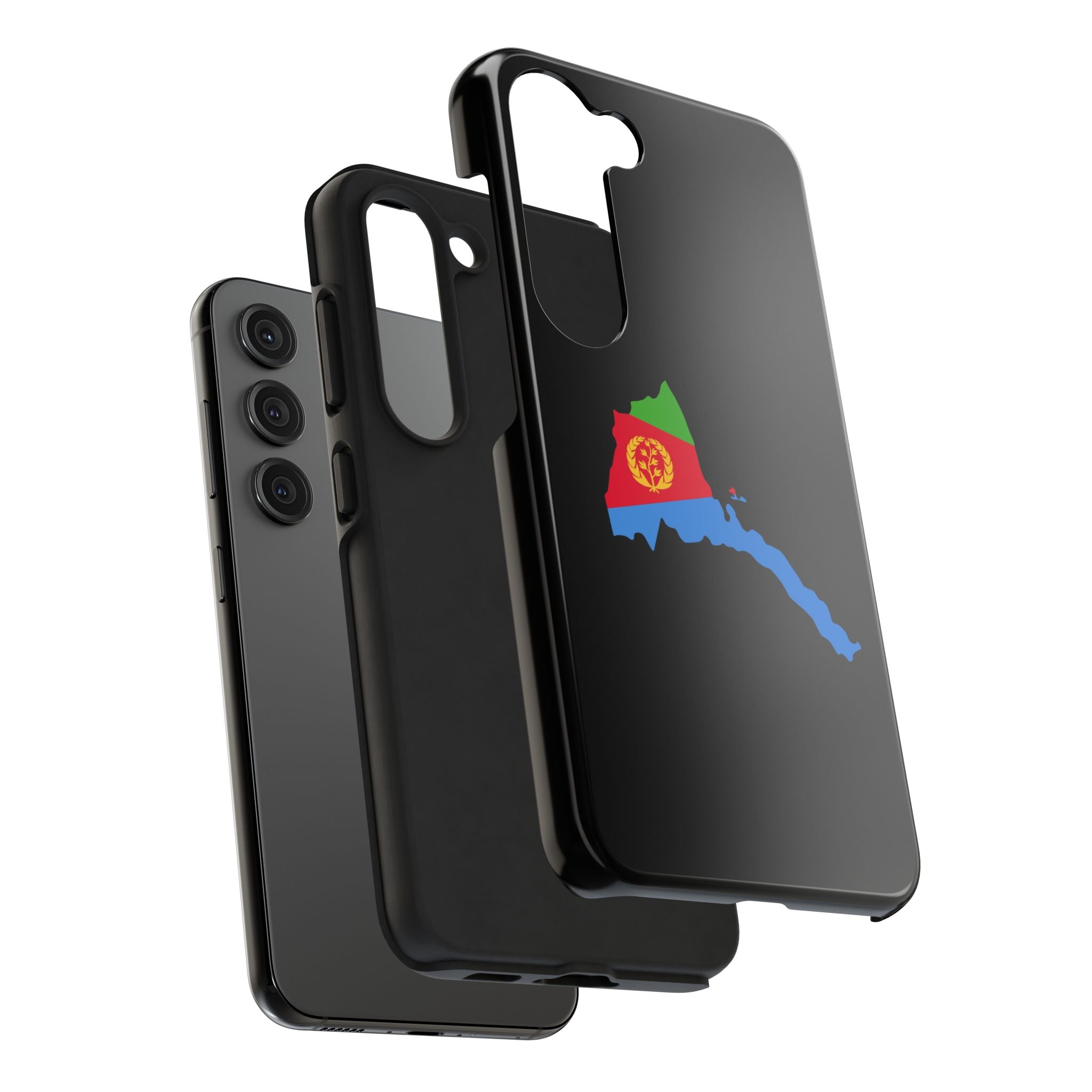 Eritrea Map Flag Tough Phone Case – Protective Eritrean Pride Phone Cover