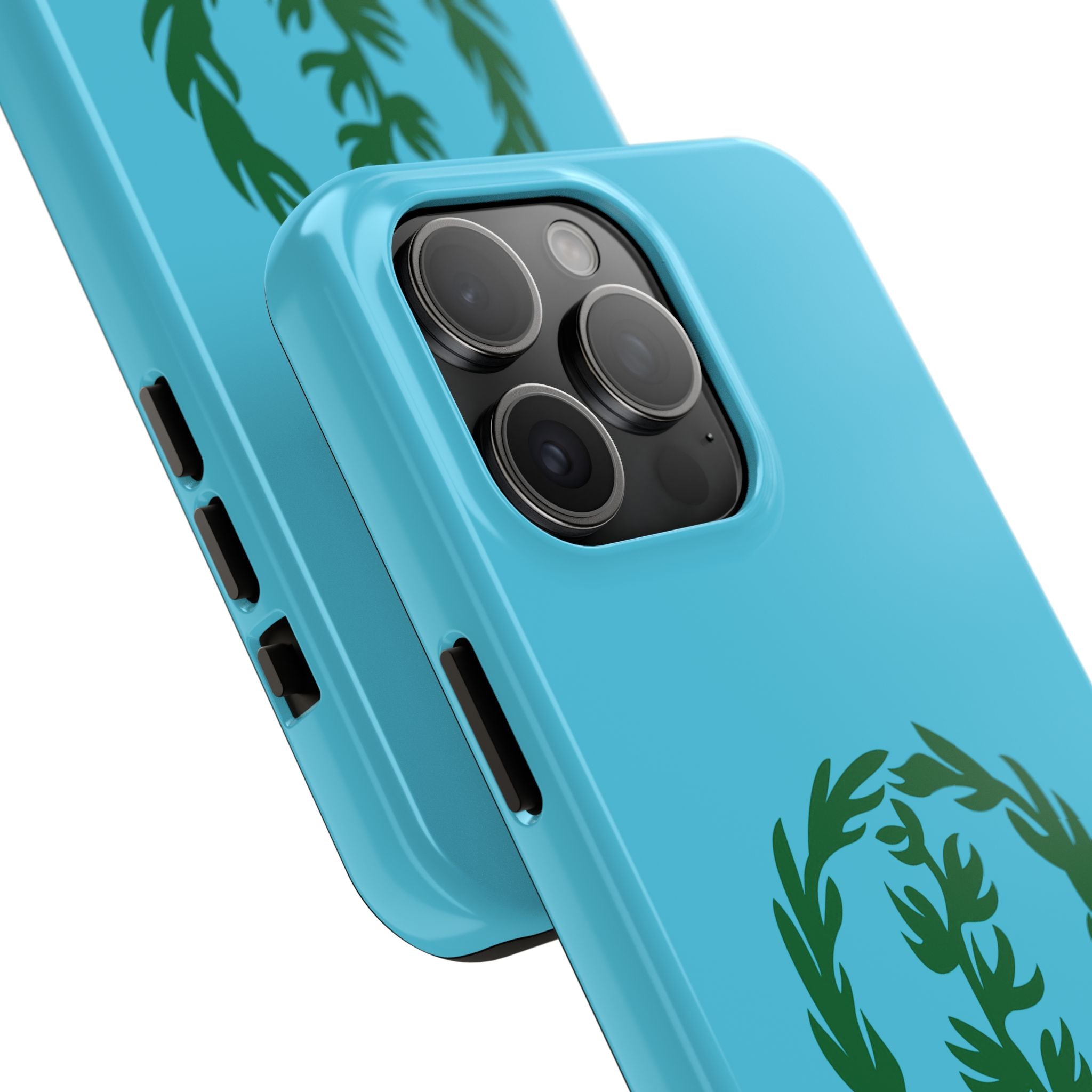 Meley Phone Case — Durable Protective Case with Green Olive Wreath Design