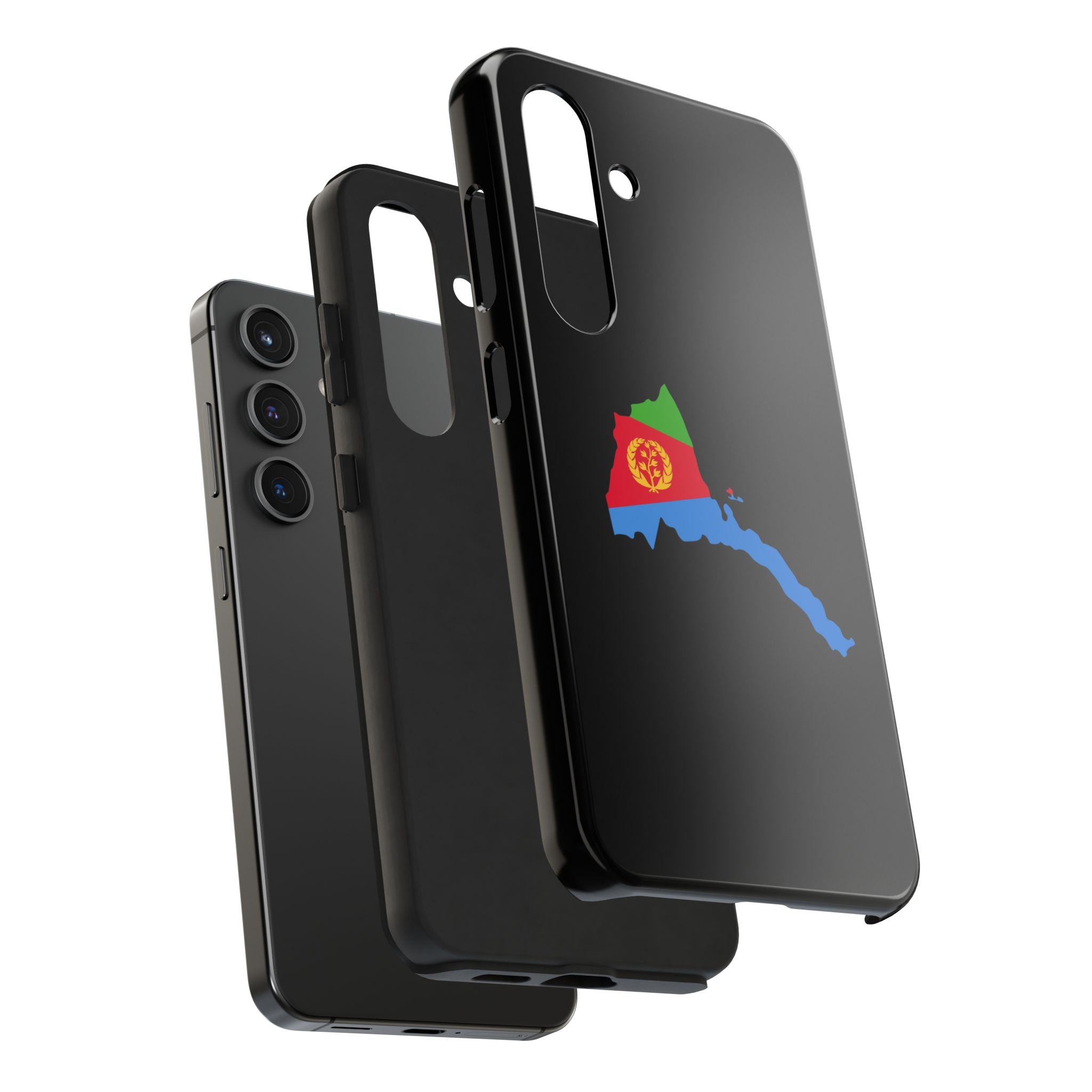 Eritrea Map Flag Tough Phone Case – Protective Eritrean Pride Phone Cover