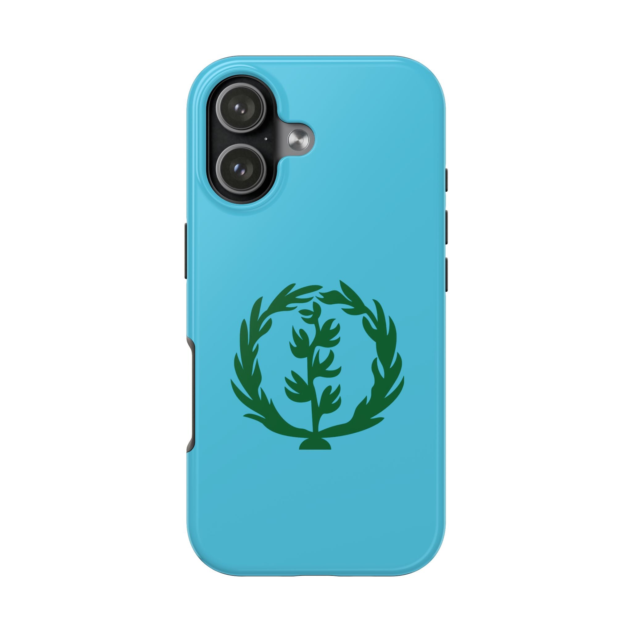 Meley Phone Case — Durable Protective Case with Green Olive Wreath Design