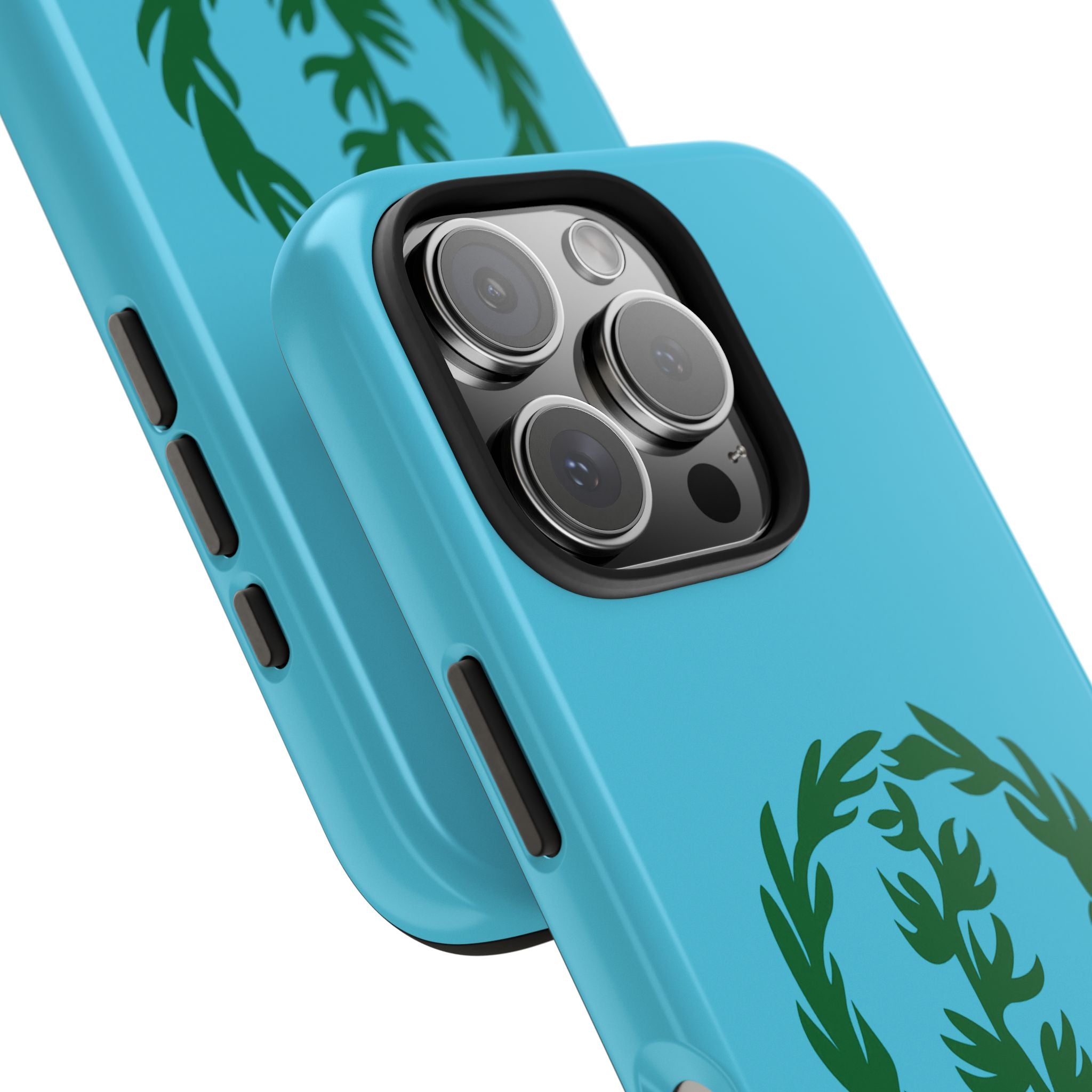 Meley Phone Case — Durable Protective Case with Green Olive Wreath Design
