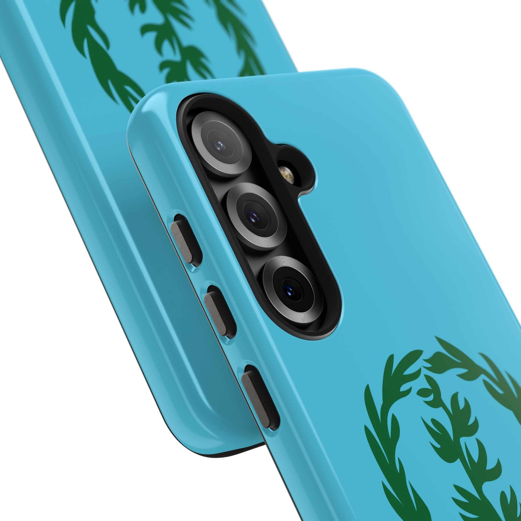 Meley Phone Case — Durable Protective Case with Green Olive Wreath Design