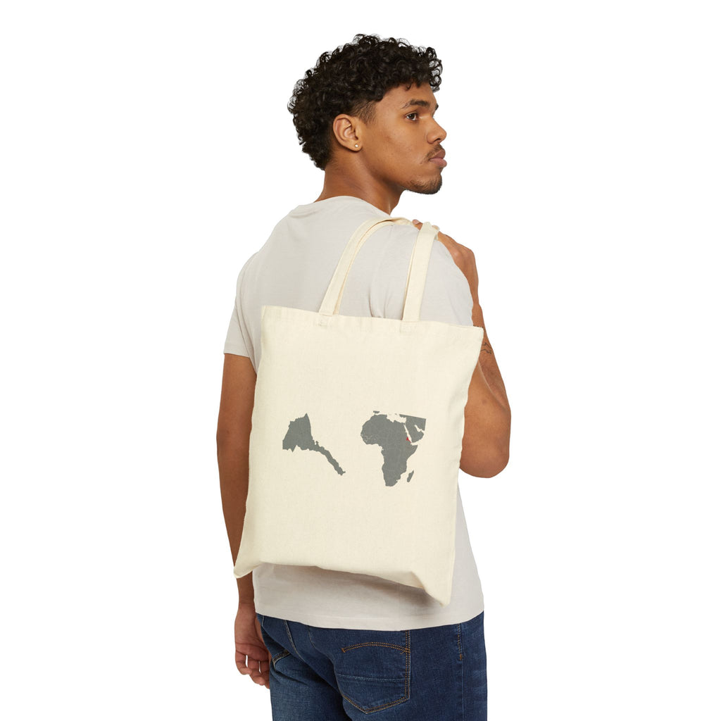 Eritrea Map Canvas Tote Bag – Lightweight Cotton Country Flag Tote for Travel & Everyday
