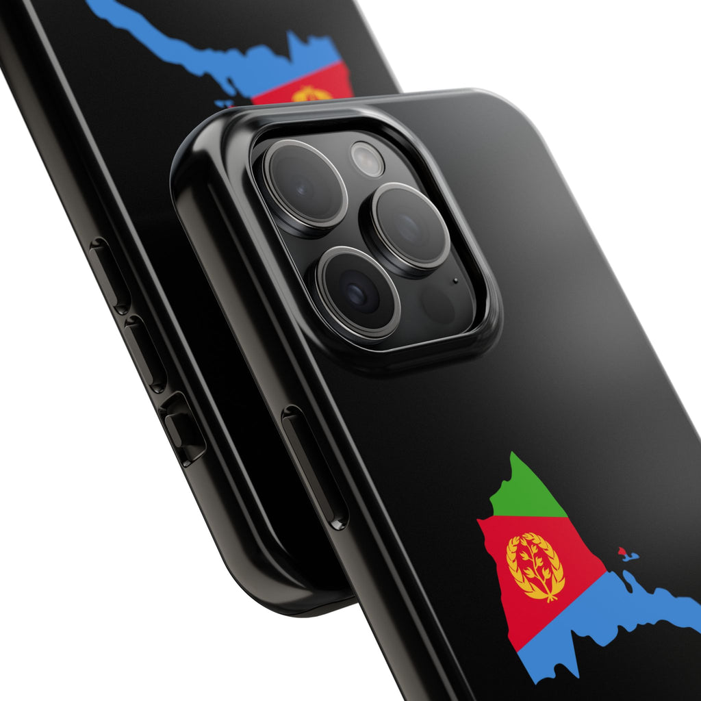Eritrea Map Flag Tough Phone Case – Protective Eritrean Pride Phone Cover