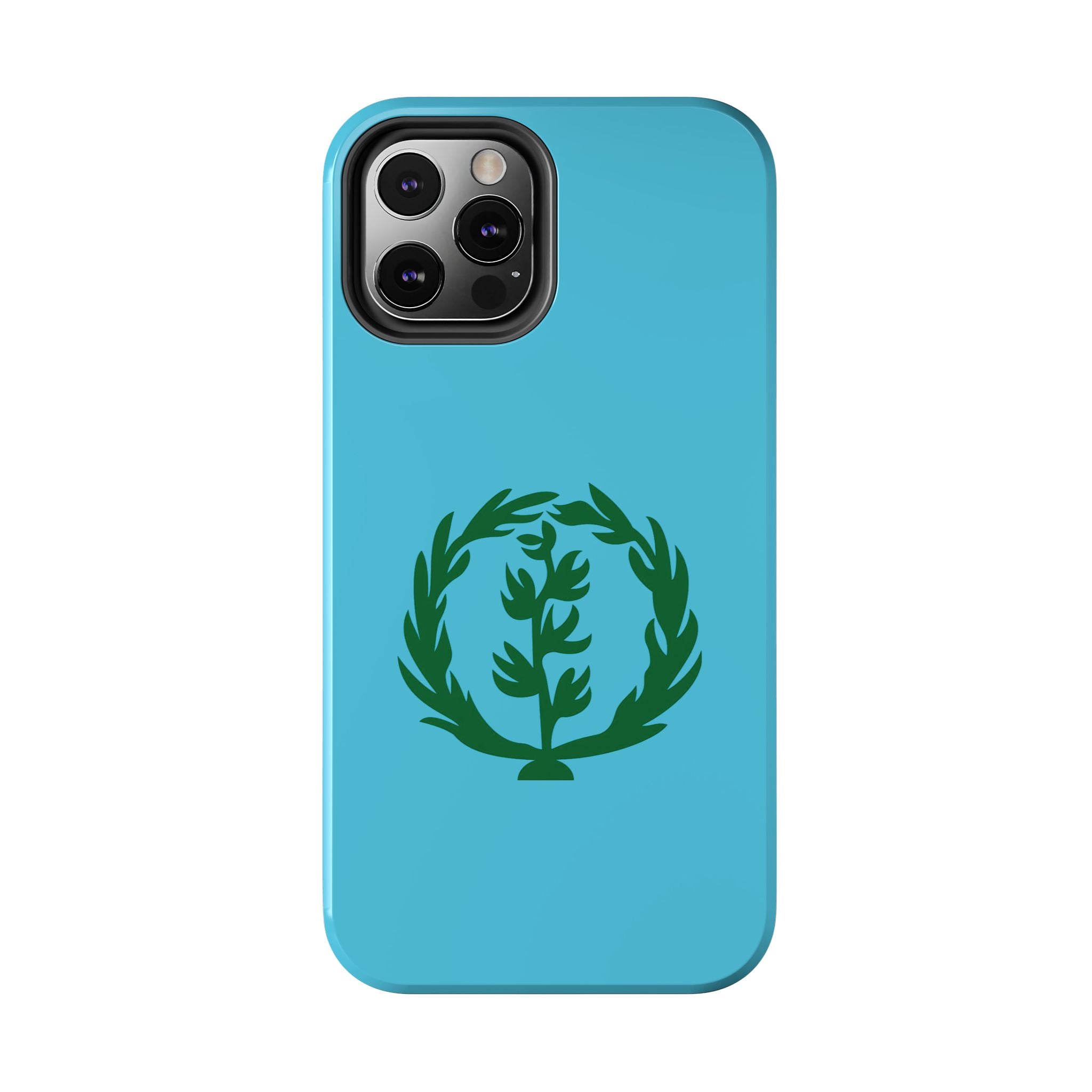 Meley Phone Case — Durable Protective Case with Green Olive Wreath Design