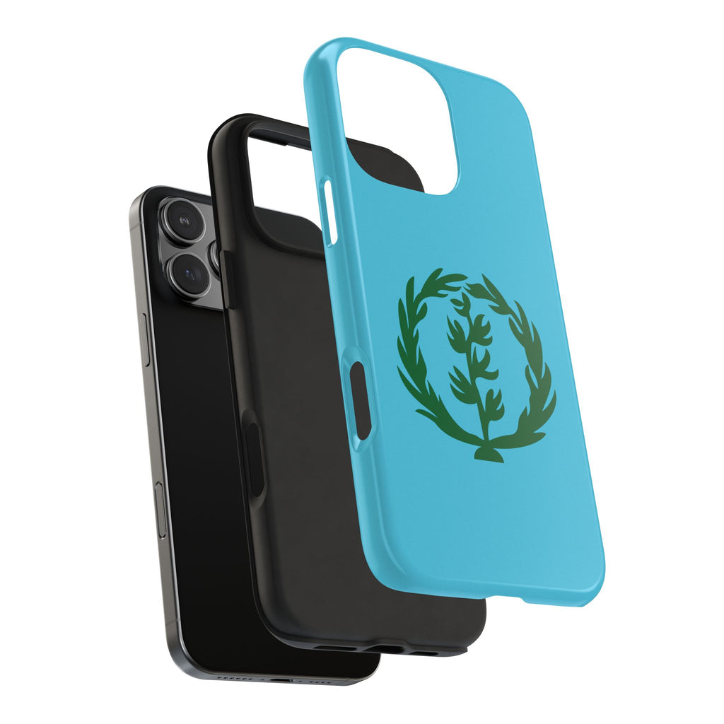 Meley Phone Case — Durable Protective Case with Green Olive Wreath Design