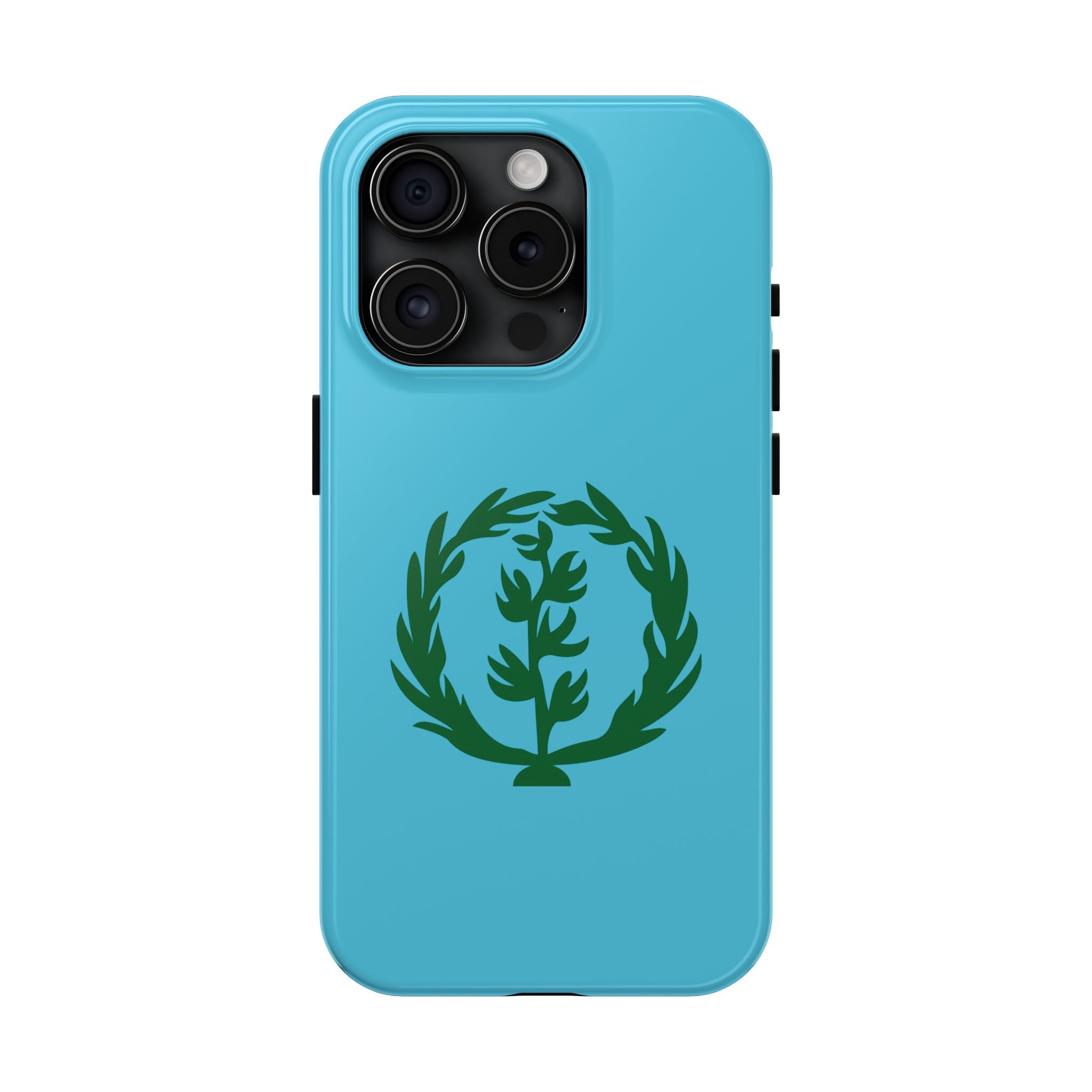 Meley Phone Case — Durable Protective Case with Green Olive Wreath Design