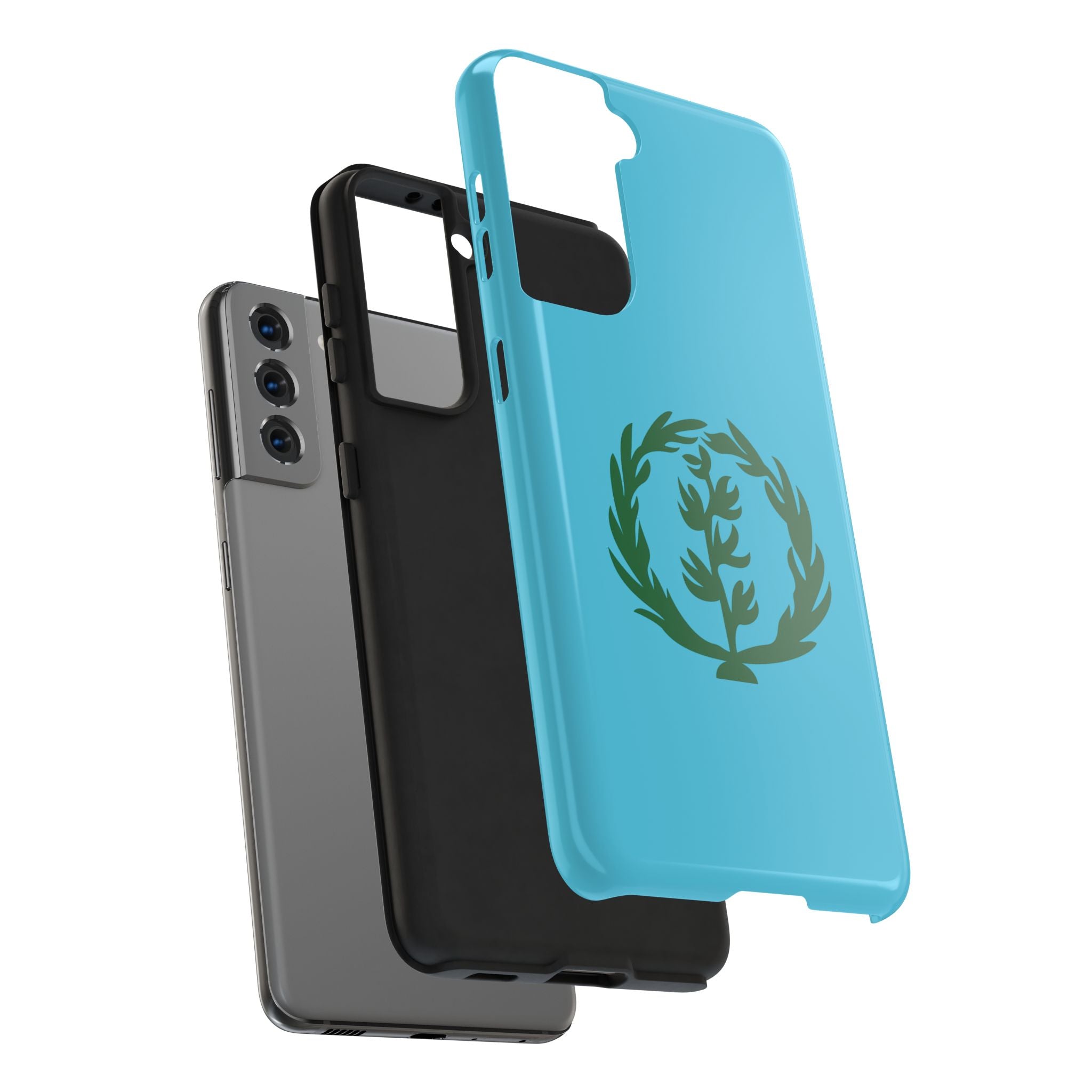 Meley Phone Case — Durable Protective Case with Green Olive Wreath Design