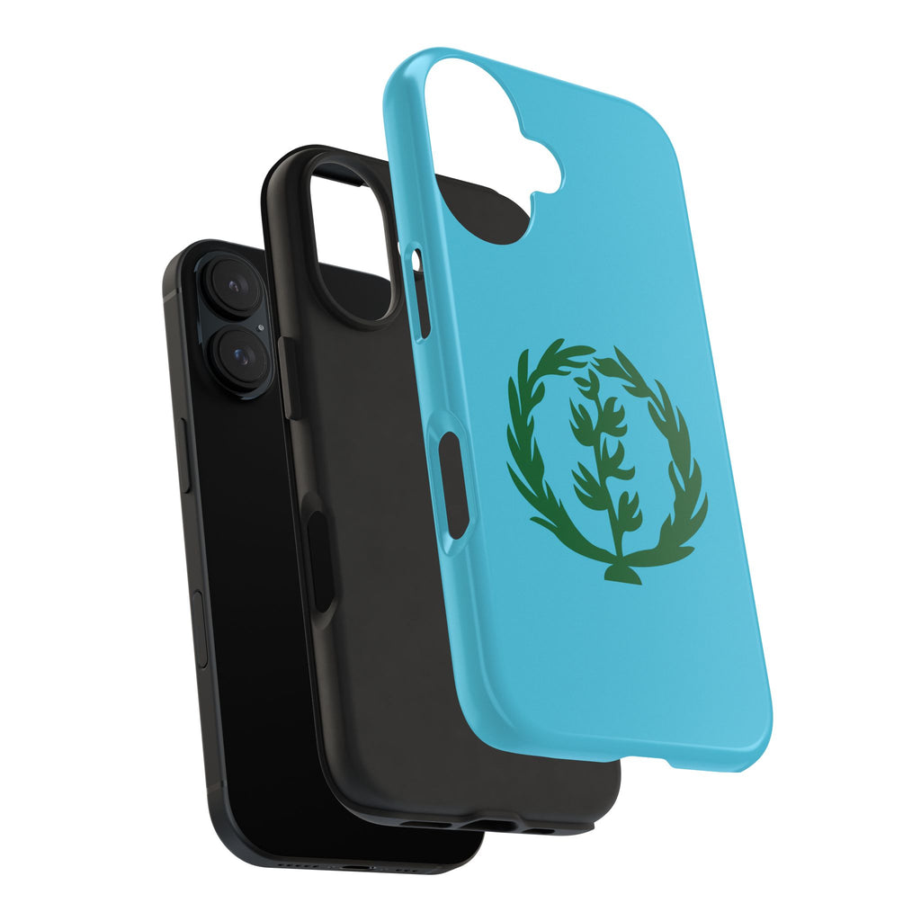 Meley Phone Case — Durable Protective Case with Green Olive Wreath Design