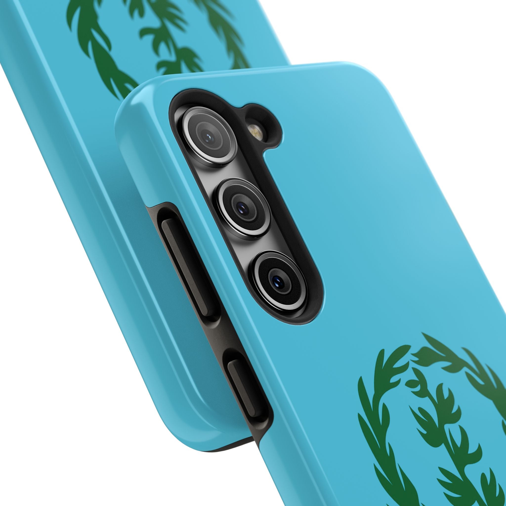 Meley Phone Case — Durable Protective Case with Green Olive Wreath Design