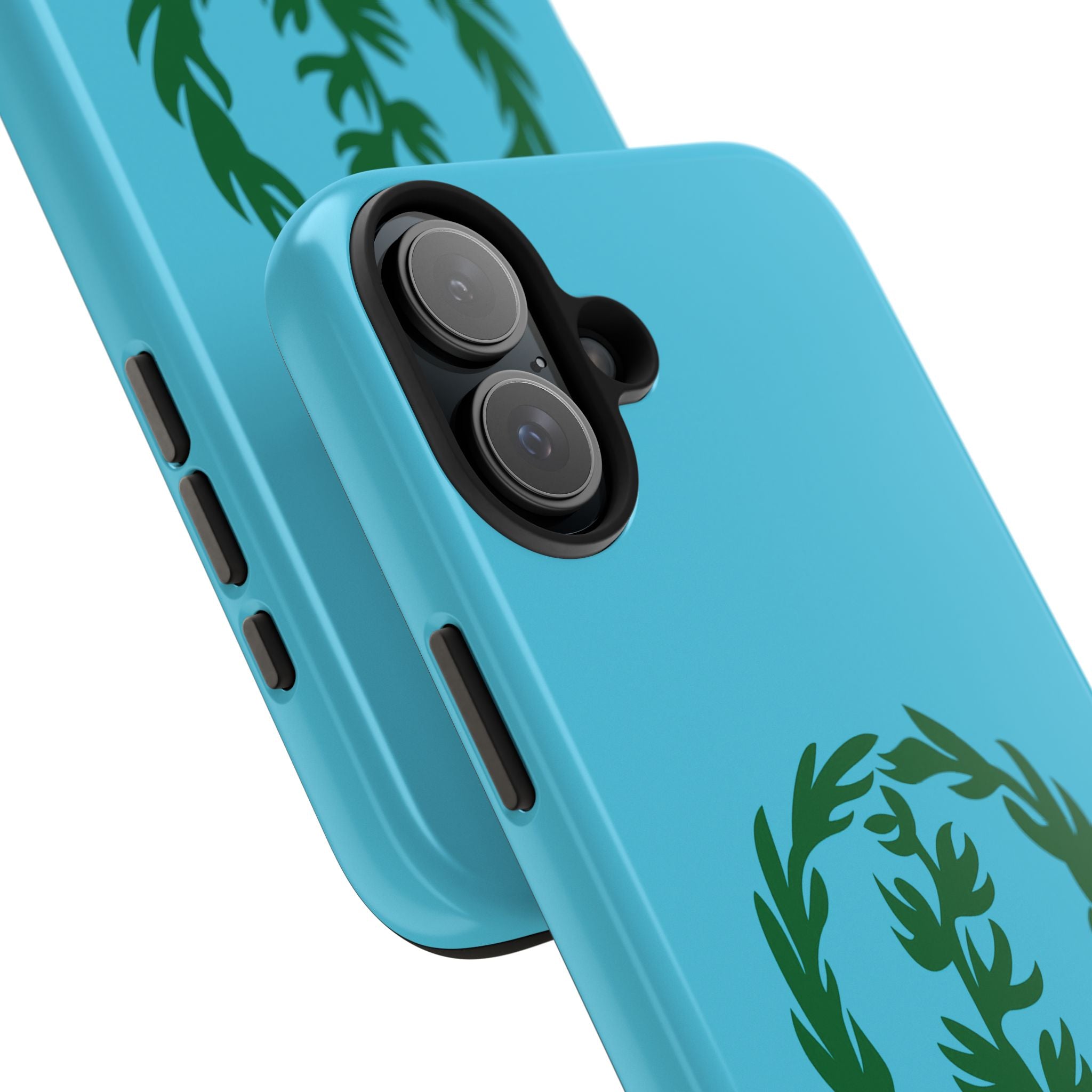Meley Phone Case — Durable Protective Case with Green Olive Wreath Design