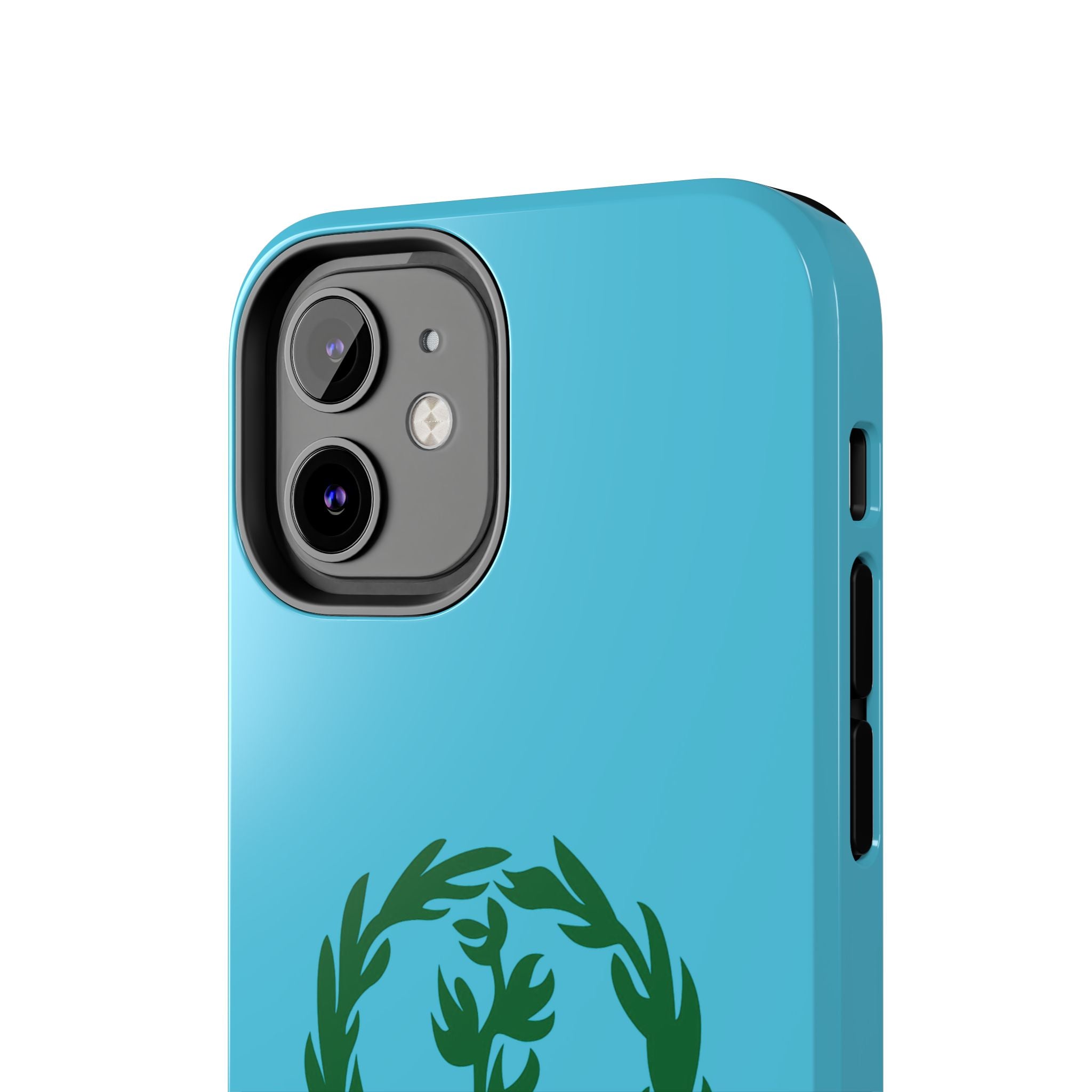 Meley Phone Case — Durable Protective Case with Green Olive Wreath Design