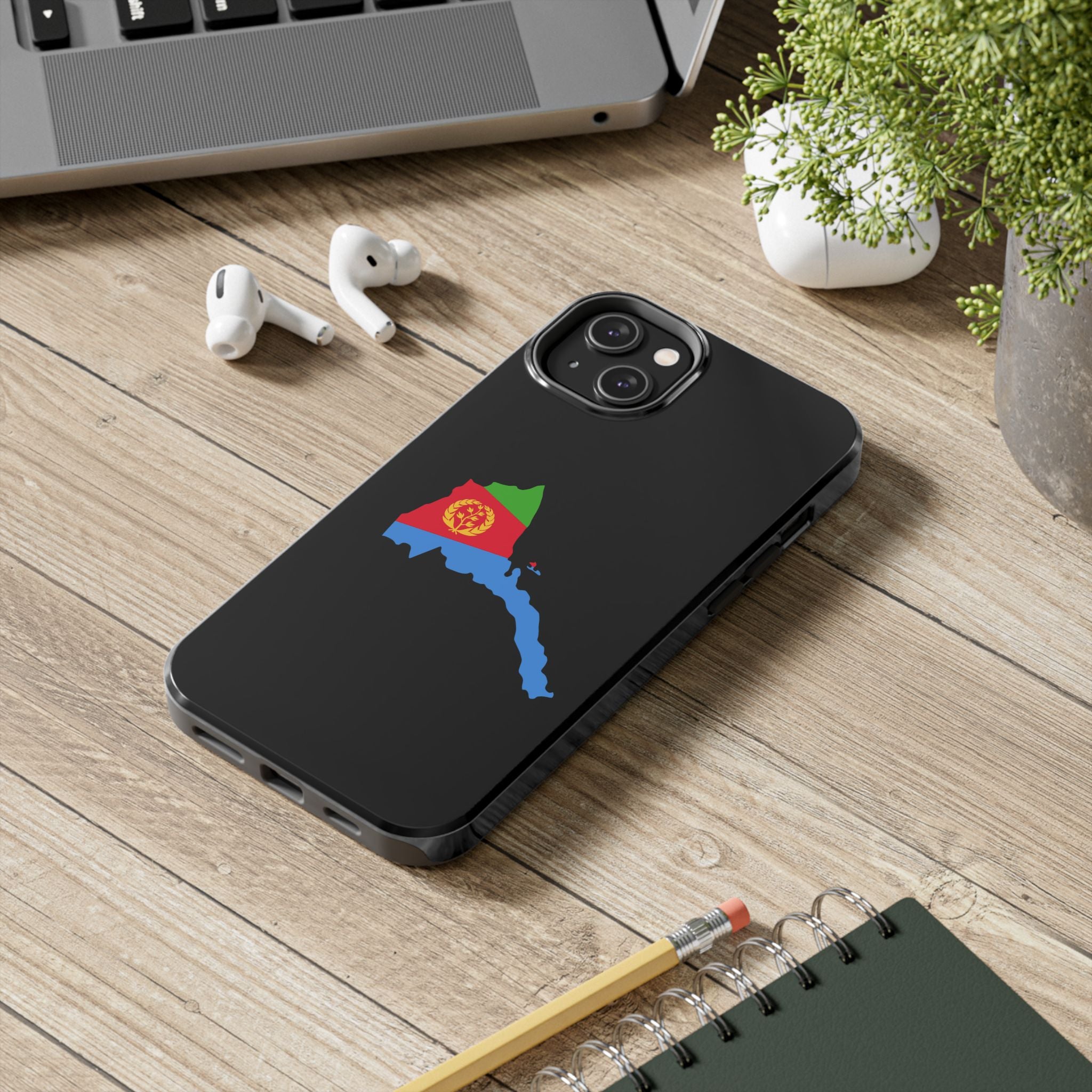 Eritrea Map Flag Tough Phone Case – Protective Eritrean Pride Phone Cover