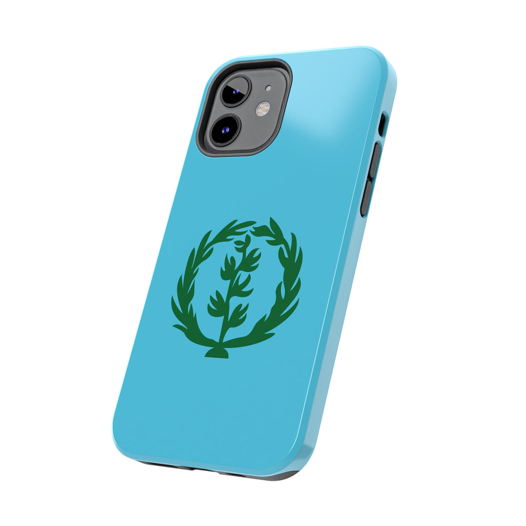 Meley Phone Case — Durable Protective Case with Green Olive Wreath Design