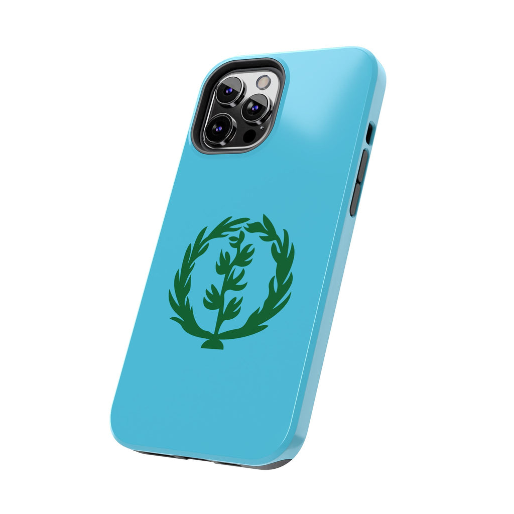 Meley Phone Case — Durable Protective Case with Green Olive Wreath Design