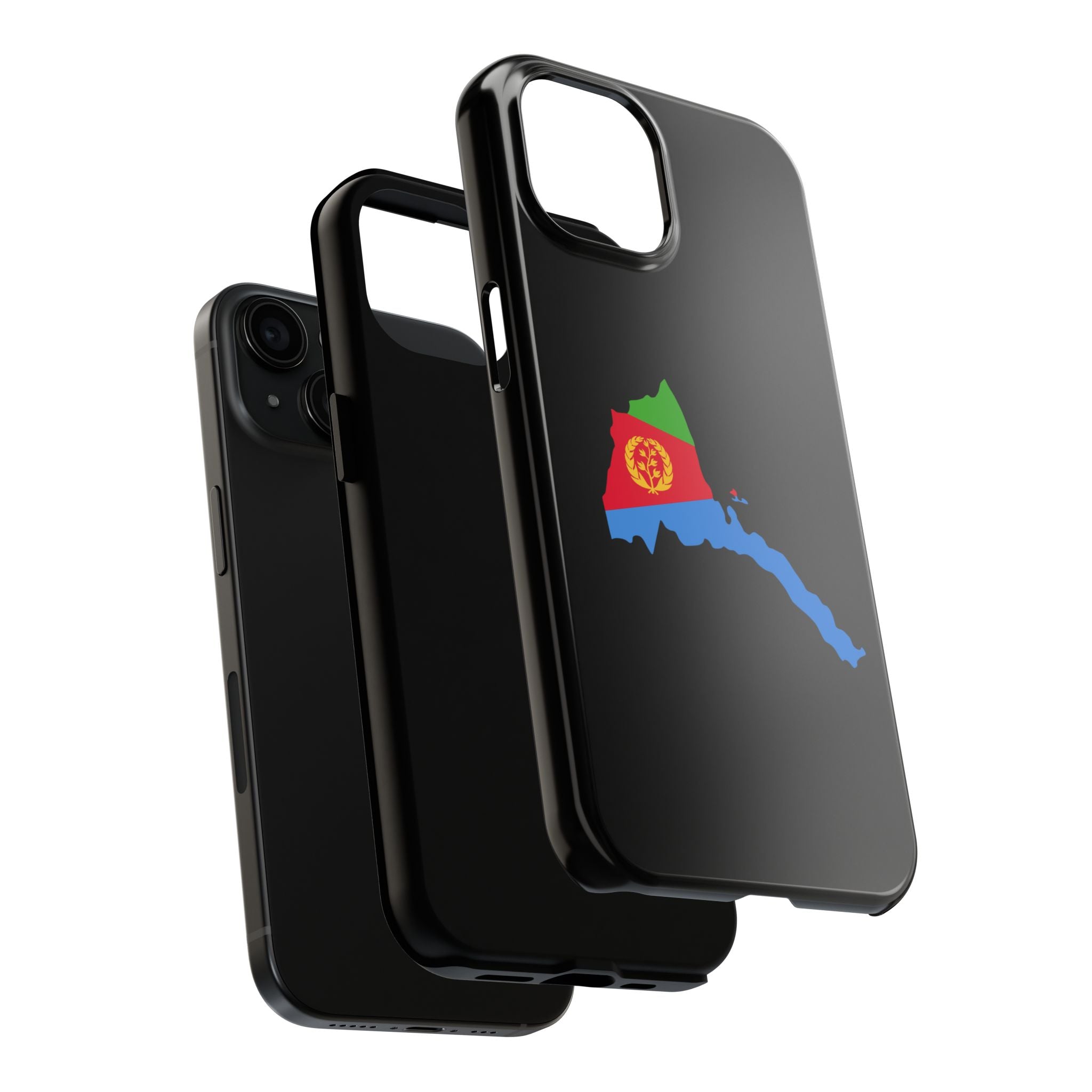 Eritrea Map Flag Tough Phone Case – Protective Eritrean Pride Phone Cover